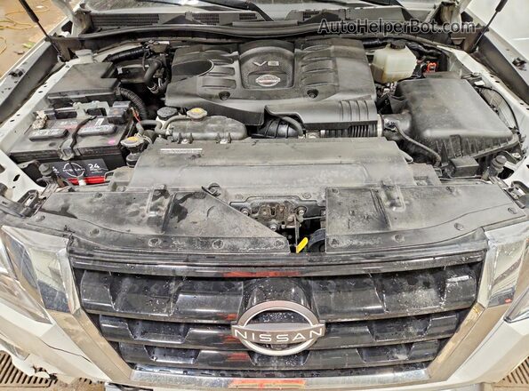 JN8AY2DB9N9812344 2022 NISSAN ARMADA White უკანა სალონის ხედი