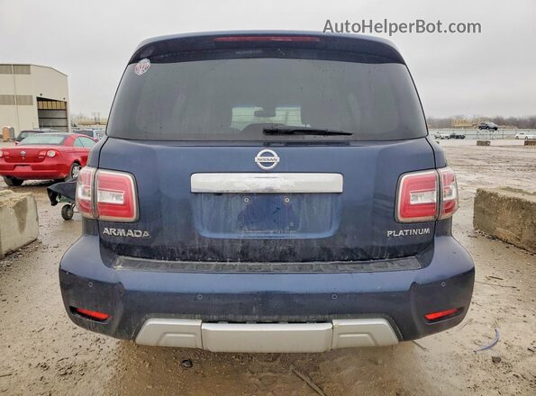 JN8AY2NE6H9701196 2017 NISSAN ARMADA Blue უკანა ხედი