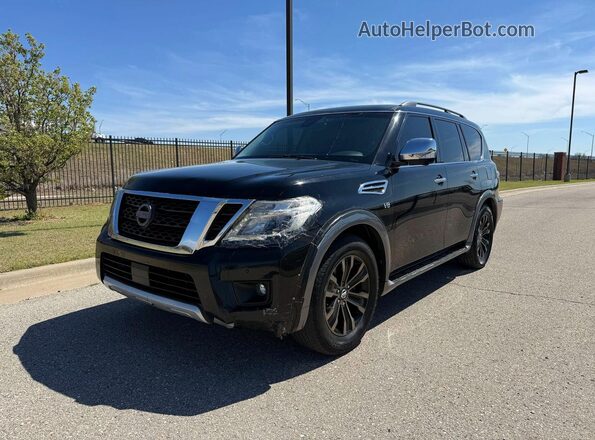 JN8AY2NF3H9300908 2017 NISSAN ARMADA Black უკანა მარცხენა