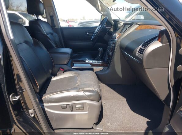 JN8AY2NF7K9350265 2019 NISSAN ARMADA Черный Вид салона спереди
