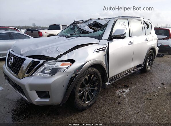 JN8AY2NF8J9331397 2018 NISSAN ARMADA Silver Przód lewy
