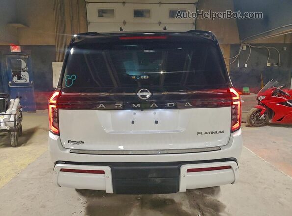 JN8AY3EB2S9101133 2025 NISSAN ARMADA White Հետևի տեսք