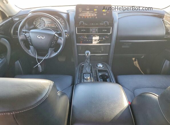 JN8AZ2AC6P9490114 2023 INFINITI QX80 White Առջևի վահանակի տեսք