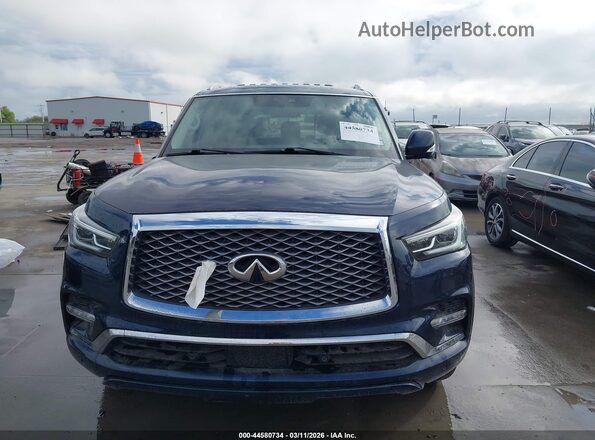 JN8AZ2AD8P9875151 2023 INFINITI QX80 Blue წინა პანელის ხედი