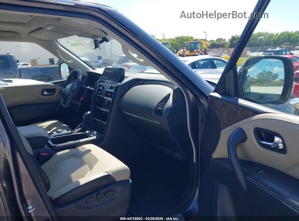 JN8AZ2AE1P9305677 2023 INFINITI QX80 Gray Front interior view