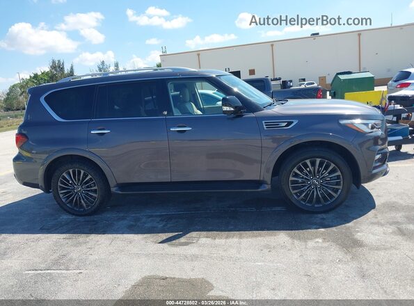 JN8AZ2AE1P9305677 2023 INFINITI QX80 Gray Rear interior view
