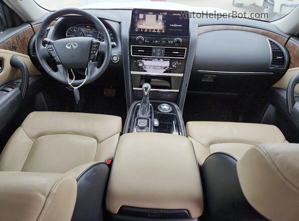JN8AZ2AE5P9307660 2023 INFINITI QX80 White წინა პანელის ხედი