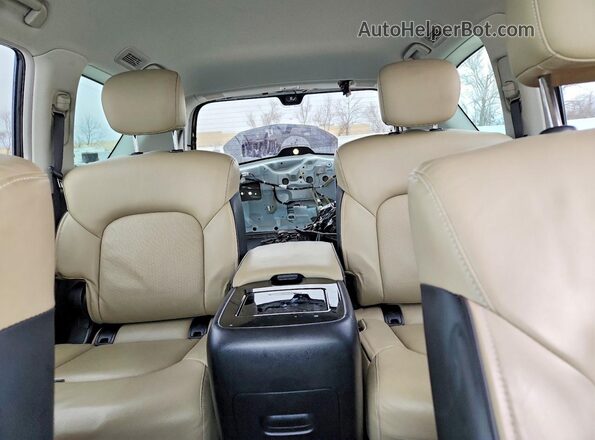 JN8AZ2AE5P9307660 2023 INFINITI QX80 White უკანა სავარძლების ხედი