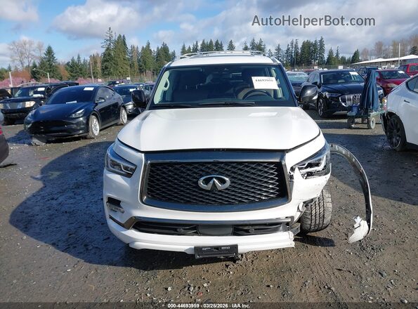 JN8AZ2AE8P9302808 2023 INFINITI QX80 White Vista del cuadro de instrumentos