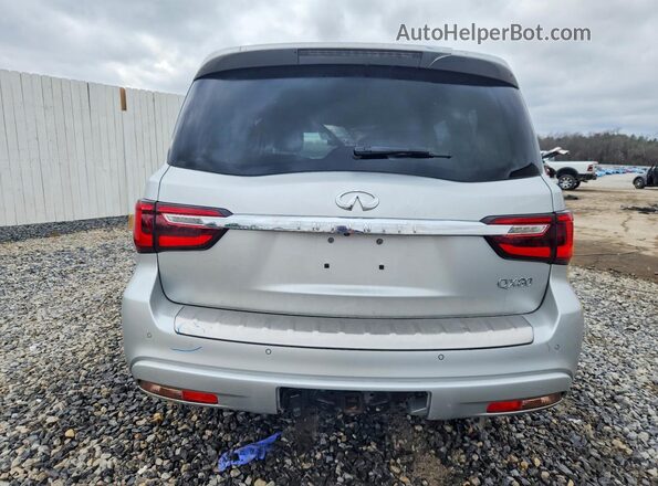 JN8AZ2AF2M9717692 2021 INFINITI QX80 Silver Вид ззаду