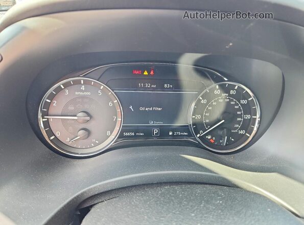 JN8AZ2AF9M9716622 2021 INFINITI QX80 Black Вид щитка приладів
