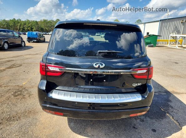 JN8AZ2AF9M9716622 2021 INFINITI QX80 Black Вид ззаду