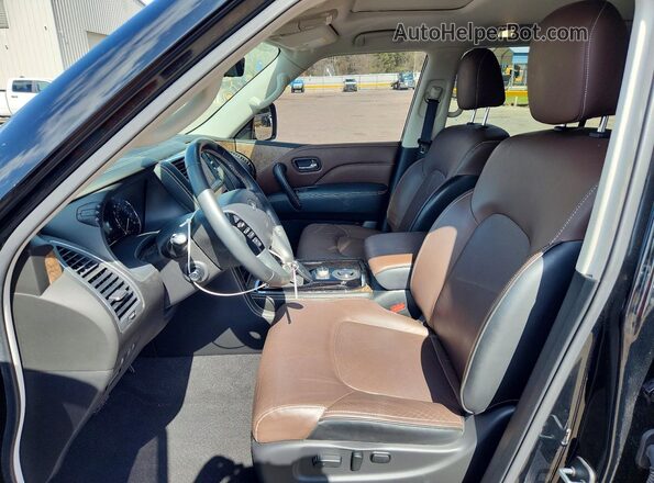 JN8AZ2AF9M9716622 2021 INFINITI QX80 Black Вид салону спереду