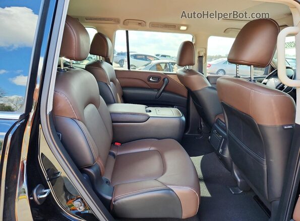 JN8AZ2AF9M9716622 2021 INFINITI QX80 Black Вид задніх сидінь