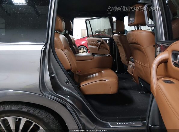 JN8AZ2BE0M9268938 2021 INFINITI QX80 Silver Widok naklejki z numerem VIN
