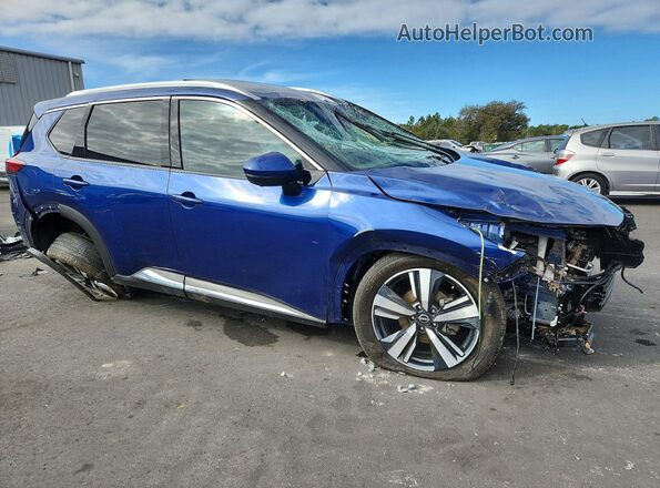 JN8BT3DC8PW105001 2023 NISSAN ROGUE Синий Передняя правая четверть