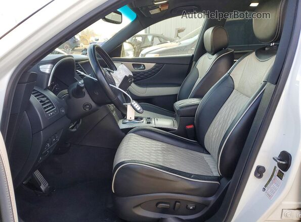 JN8CS1MW5HM412855 2017 INFINITI QX70 White Vista interior delantera