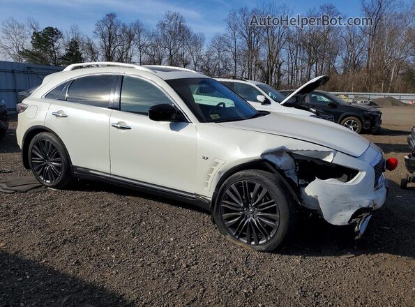 JN8CS1MW5HM412855 2017 INFINITI QX70 White Delantero derecho