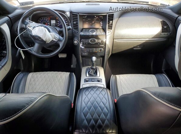 JN8CS1MW5HM412855 2017 INFINITI QX70 White Vista del salpicadero