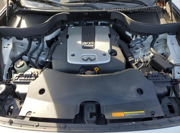 JN8CS1MW5HM412855 2017 INFINITI QX70 White Vista del compartimento del motor