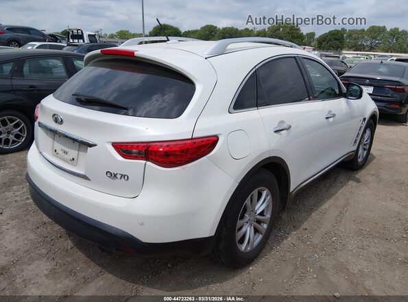JN8CS1MW6HM412797 2017 INFINITI QX70 White უკანა მარჯვენა