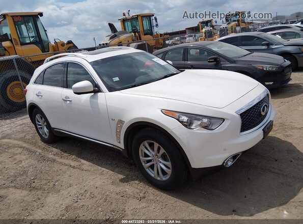 JN8CS1MW6HM412797 2017 INFINITI QX70 White უკანა სალონის ხედი