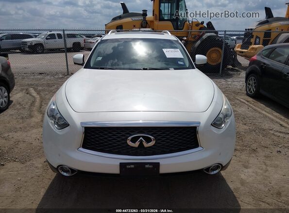 JN8CS1MW6HM412797 2017 INFINITI QX70 White ხელსაწყოთა პანელის ხედი