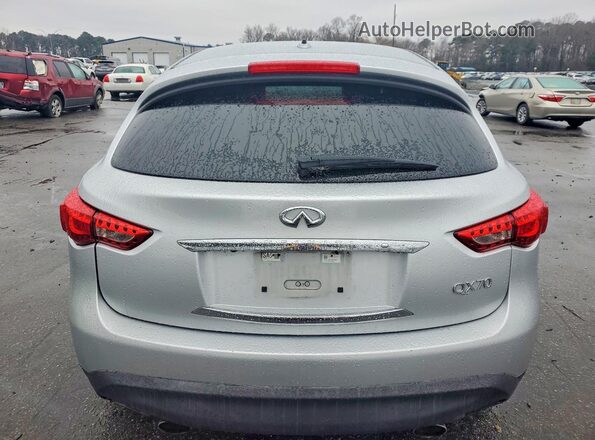 JN8CS1MW8HM414454 2017 INFINITI QX70 Silver Вид ззаду