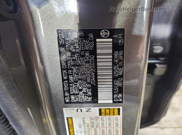 JTDAAAAF2P3007342 2023 TOYOTA LIMITED Gray Вид підкапотного простору