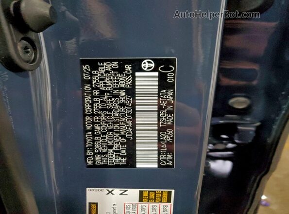 JTDAFAAF0T3014527 2026 TOYOTA CROWN Blue Շարժիչի բաժամունքի տեսք