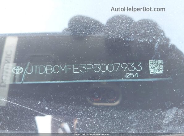 JTDBCMFE3P3007933 2023 TOYOTA LL Gray Շարժիչի բաժամունքի տեսք