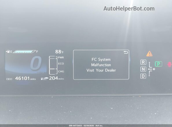 JTDBVRBD0GA000468 2016 TOYOTA MIRAI White Հետևի նստատեղերի տեսք