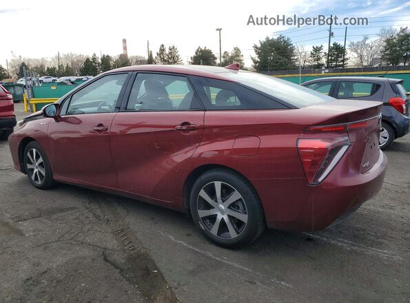 JTDBVRBD0KA007624 2019 TOYOTA MIRAI Maroon Задня ліва чверть