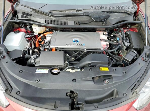 JTDBVRBD0KA007624 2019 TOYOTA MIRAI Maroon Вид задньої частини салону
