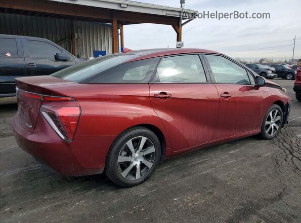JTDBVRBD0KA007624 2019 TOYOTA MIRAI Maroon Задня права чверть