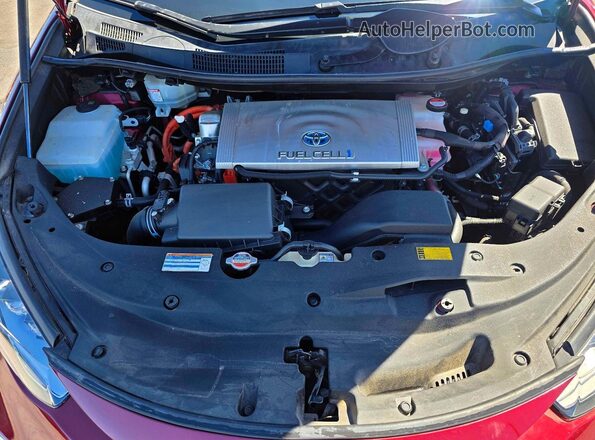 JTDBVRBD1JA005332 2018 TOYOTA MIRAI Maroon Вид салону спереду