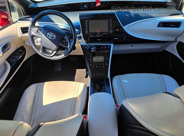 JTDBVRBD1JA005332 2018 TOYOTA MIRAI Maroon Вид щитка приладів