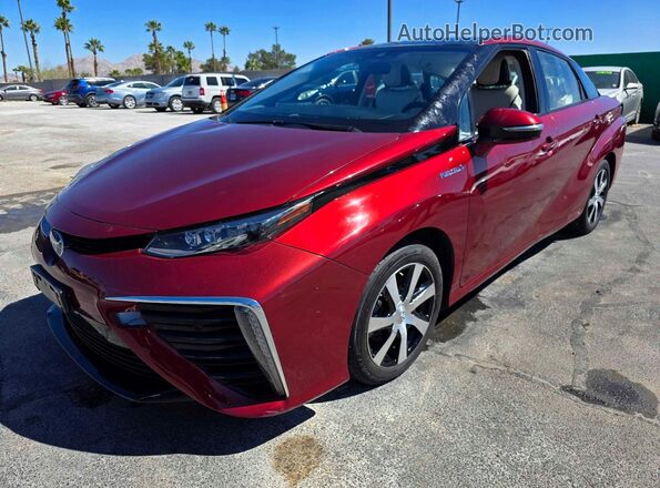 JTDBVRBD1JA005332 2018 TOYOTA MIRAI Maroon Задня ліва чверть