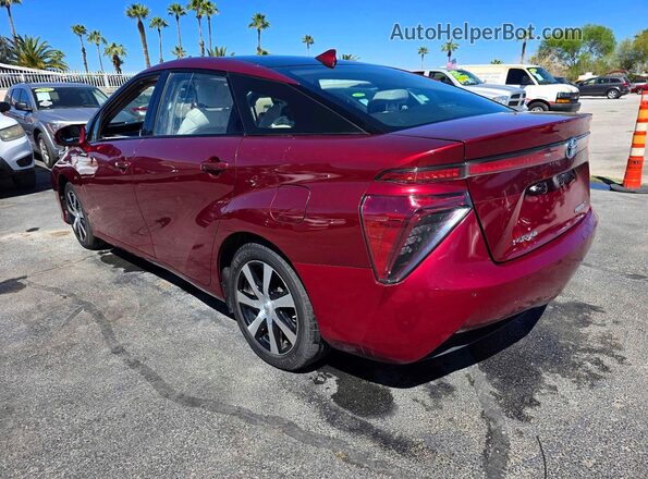 JTDBVRBD1JA005332 2018 TOYOTA MIRAI Maroon Задня права чверть