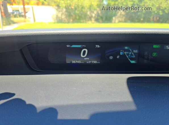 JTDBVRBD2LA008274 2020 TOYOTA MIRAI Blue Вид панелі приладів
