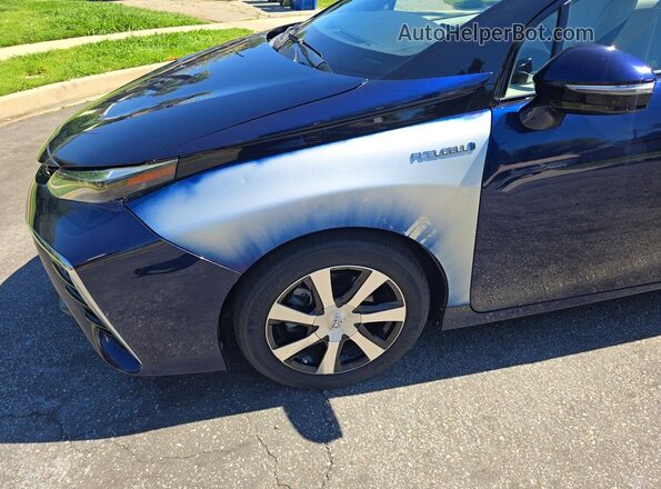 JTDBVRBD2LA008274 2020 TOYOTA MIRAI Blue Вид задньої частини салону