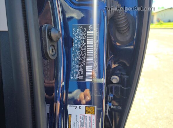 JTDBVRBD2LA008274 2020 TOYOTA MIRAI Blue Вид задніх сидінь