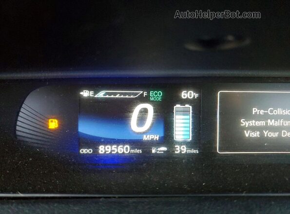 JTDBVRBD5GA000367 2016 TOYOTA MIRAI Blue Вид щитка приладів