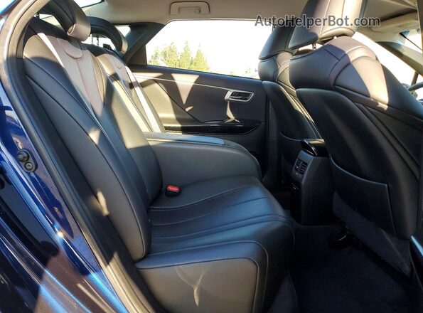 JTDBVRBD5GA000367 2016 TOYOTA MIRAI Blue Вид задніх сидінь