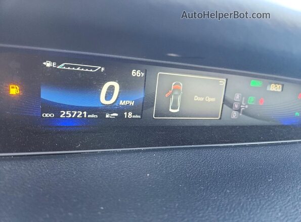 JTDBVRBD6HA003649 2017 TOYOTA MIRAI Черный Вид щитка приборов
