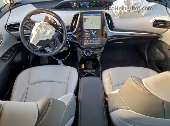 JTDKAMFP1M3169028 2021 TOYOTA PRIUS Белый Вид панели приборов