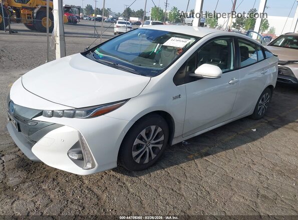 JTDKAMFP3M3172318 2021 TOYOTA LIMITED White Առջևի ձախ երեք քառորդ տեսարան