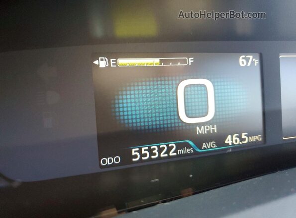 JTDKAMFP3N3218361 2022 TOYOTA LIMITED Gray Vista del cuadro de instrumentos