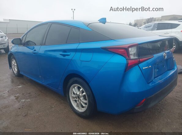 JTDKAMFU0M3152419 2021 TOYOTA PRIUS Blue უკანა მარცხენა
