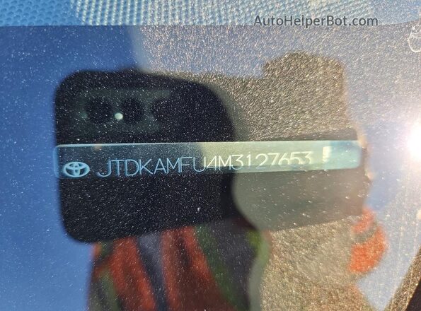 JTDKAMFU4M3127653 2021 TOYOTA PRIUS Белый 